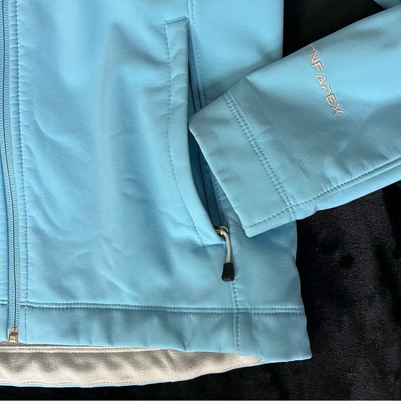 The North Face TNF Apex Jacket in Aqua Blue Sz Small - Picture 4 of 9
